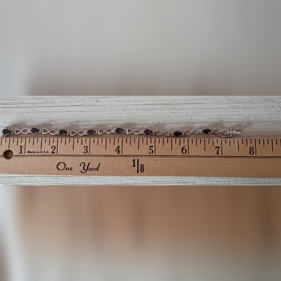 Mystic Topaz and Sterling Silver Tennis Bracelet - Picture 5 of 6